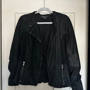 Kenneth Cole Collection Black Leather Jacket